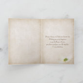 Carte de mariage vintage de certificat de mariage (Intérieur)