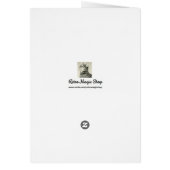 Carte de mariage vintage de chat (Dos)