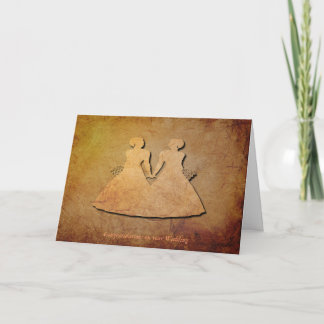 Carte de mariage vintage de texture pour des