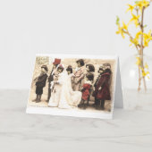 Carte de mariage vintage le mariage mars (Fleur jaune)