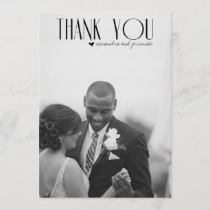 Carte de Mariage Vogue Merci moderne