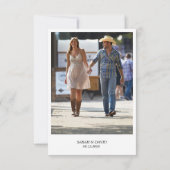 Carte de mariage western vintage "Save the Date" (Dos)