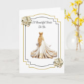 Carte de mariée à être Mariage (Fleur jaune)