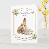 Carte de mariée à être Mariage (Fleur jaune)