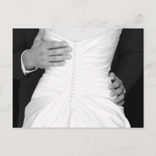 Carte de Mariée et Marié pour Sauvegarder les Date (Devant)