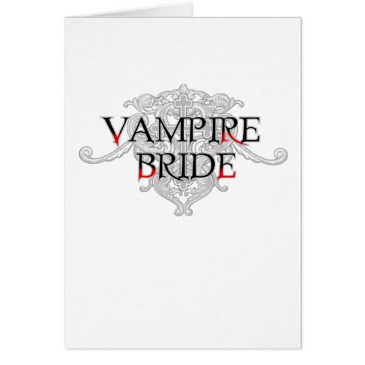 Carte de mariée Vampire (Devant)