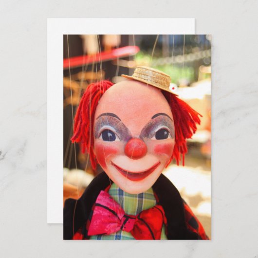 Carte de marionnette (Devant / Derrière)