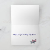 Carte de marionnette d'anniversaire (Intérieur)