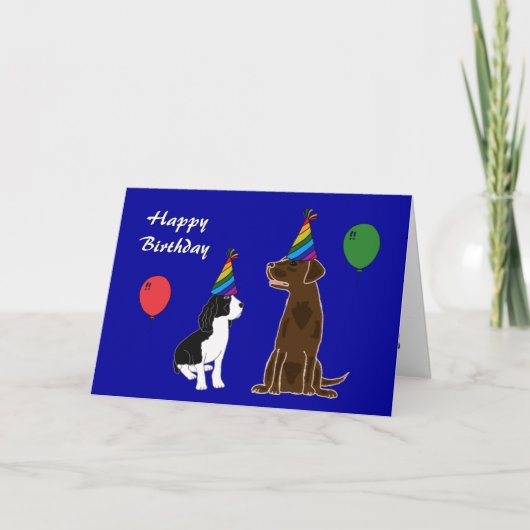 Carte de marionnette d'anniversaire (Devant)