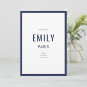 Carte de marque Chic Marine Beauty / Fashion (Debout devant)