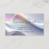 Carte de marque holographique minimale (Dos)