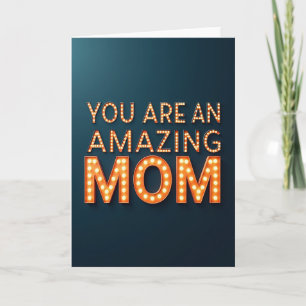 Carte de marquise de maman incroyable