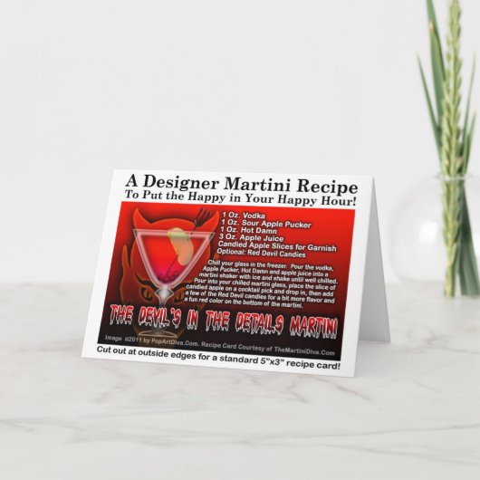 Carte de Martini Halloween Devil's in the Details (Devant)