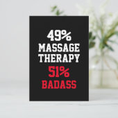 Carte de massage thérapeutique Badass (Debout devant)