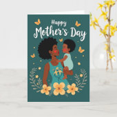 Carte de maternité florale (Fleur jaune)