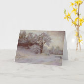 Carte de matin d'hiver (Fleur jaune)