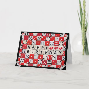 Carte de matrices de joyeux anniversaire