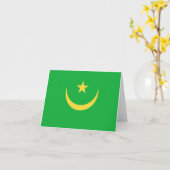 Carte de Mauritanie avec drapeau (Fleur jaune)