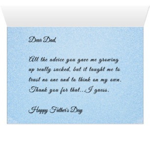 Carte de mauvais avis alternative amusante