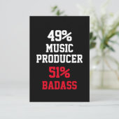 Carte de mauvais garçon producteur de musique (Debout devant)