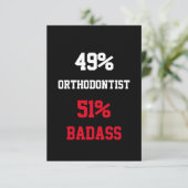 Carte de mauvais orthodontiste (Debout devant)