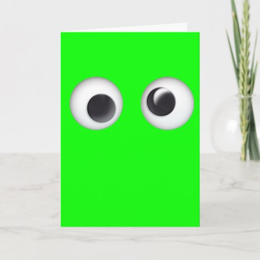 Carte de Mazout Halloween Googly Eyes Vert (Devant)