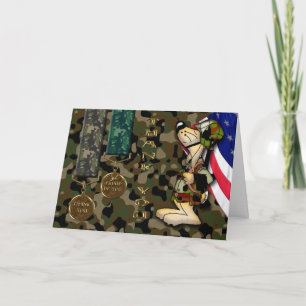 Carte de médaille du soldat Merci