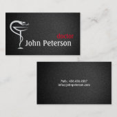 Carte de médecin de famille de thérapeute médecin (Devant / Derrière)