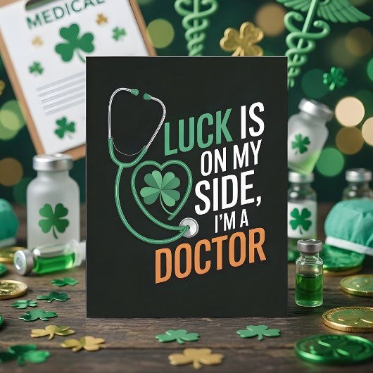 Carte de médecin drôle de la Saint-Patrick