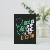 Carte de médecin drôle de la Saint-Patrick (Debout devant)
