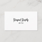 Carte de médias sociaux minimaliste personnalisée (Devant)