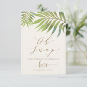 Carte de médias sociaux pour un mariage estival sp (Debout devant)