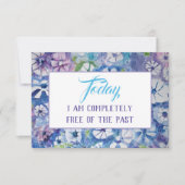 Carte de méditation de la prière de sérénité (Devant)