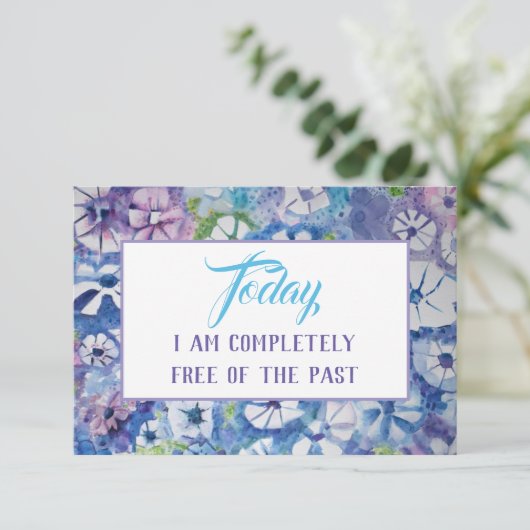 Carte de méditation de la prière de sérénité (Debout devant)