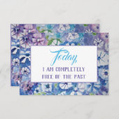 Carte de méditation de la prière de sérénité (Devant / Derrière)