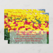 Carte de méditation des Écritures Romains 15:13 (Devant / Derrière)