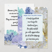 Carte de méditation Gratitude Bible Verse (Devant / Derrière)