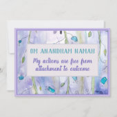 Carte de méditation Mantra et Affirmation (Devant)