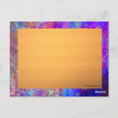 Carte de méditation sur l'espoir (Dos)