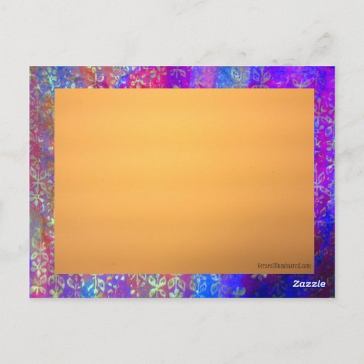 Carte de méditation sur l'espoir (Dos)