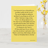 Carte de meilleur ami (Fleur jaune)