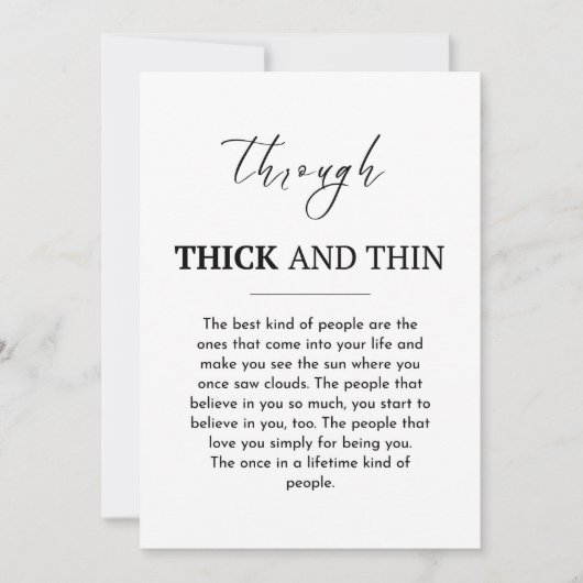 Carte de meilleur ami, carte d'amitié significativ (Devant)