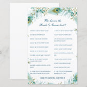 Carte de meilleure qualité de mariée et de champig (Devant / Derrière)