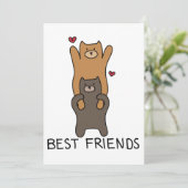 Carte de meilleurs amis (Debout devant)