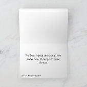 Carte de "meilleurs amis" (Intérieur)