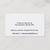 Carte de membre pour les clubs classiques de (Dos)