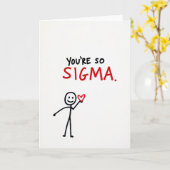 Carte de mème T'es Si Sigma (Fleur jaune)