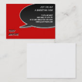 Carte de mémoire à bulles de la parole (Devant / Derrière)