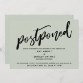 Carte de mémoire reportée Mariage d'écriture moder (Devant / Derrière)