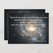 Carte de mémorisation des Écritures chrétiennes Hé (Devant / Derrière)